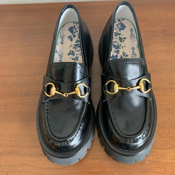 Women's leather lug sole loafer - Picture 2 of 14